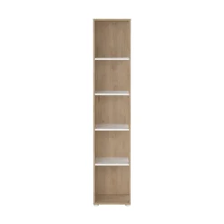 Libreria 4 ripiani rovere e bianca 80x173h cm - Arg