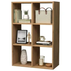 Libreria 4 ripiani rovere 90x90h cm - Acquaro