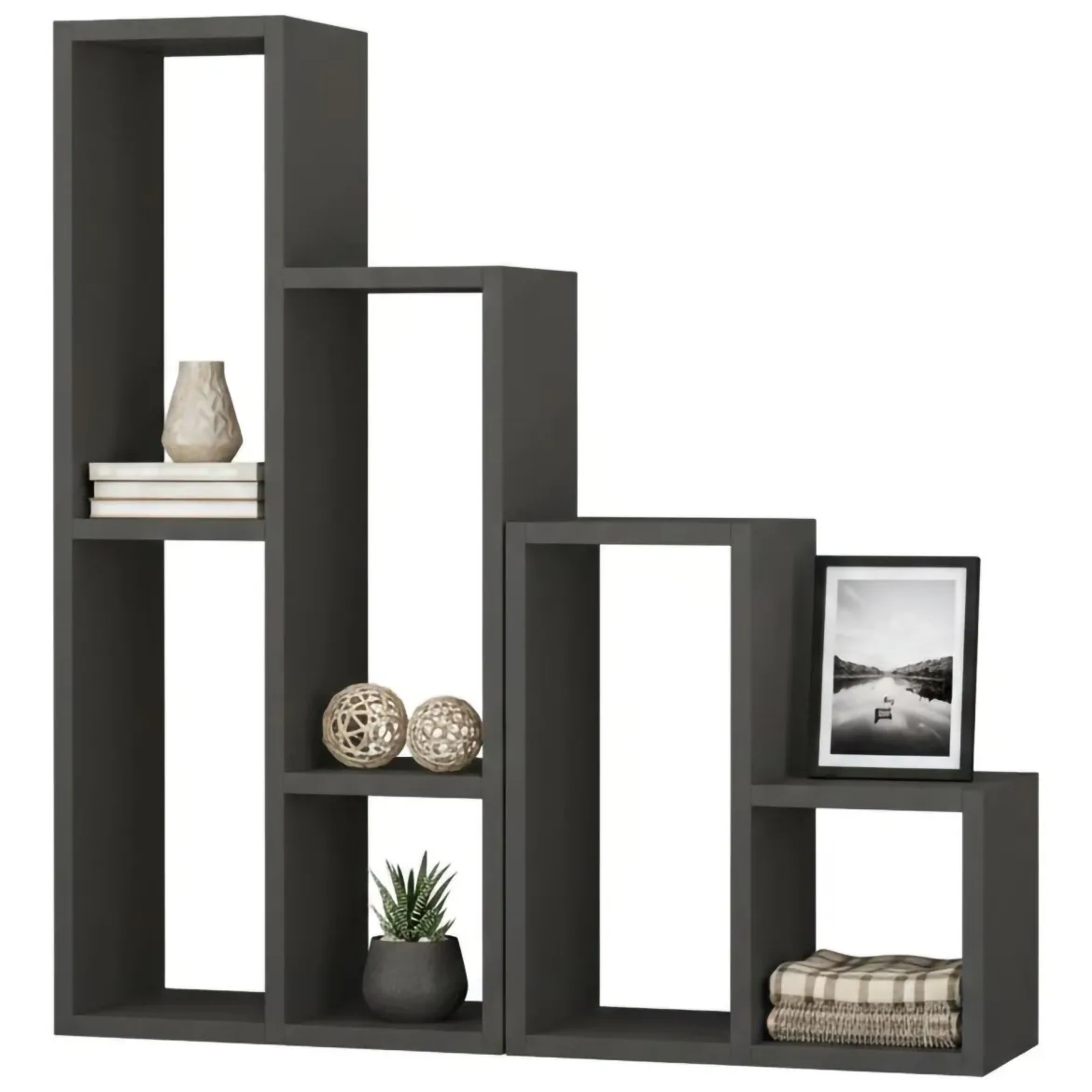 Libreria salvaspazio antracite 42x89h cm - Isang