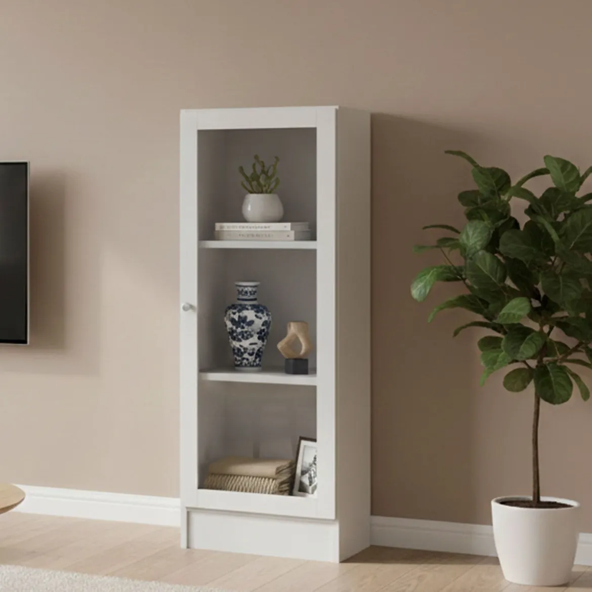 Libreria salvaspazio bianca 52x180h cm - Artico