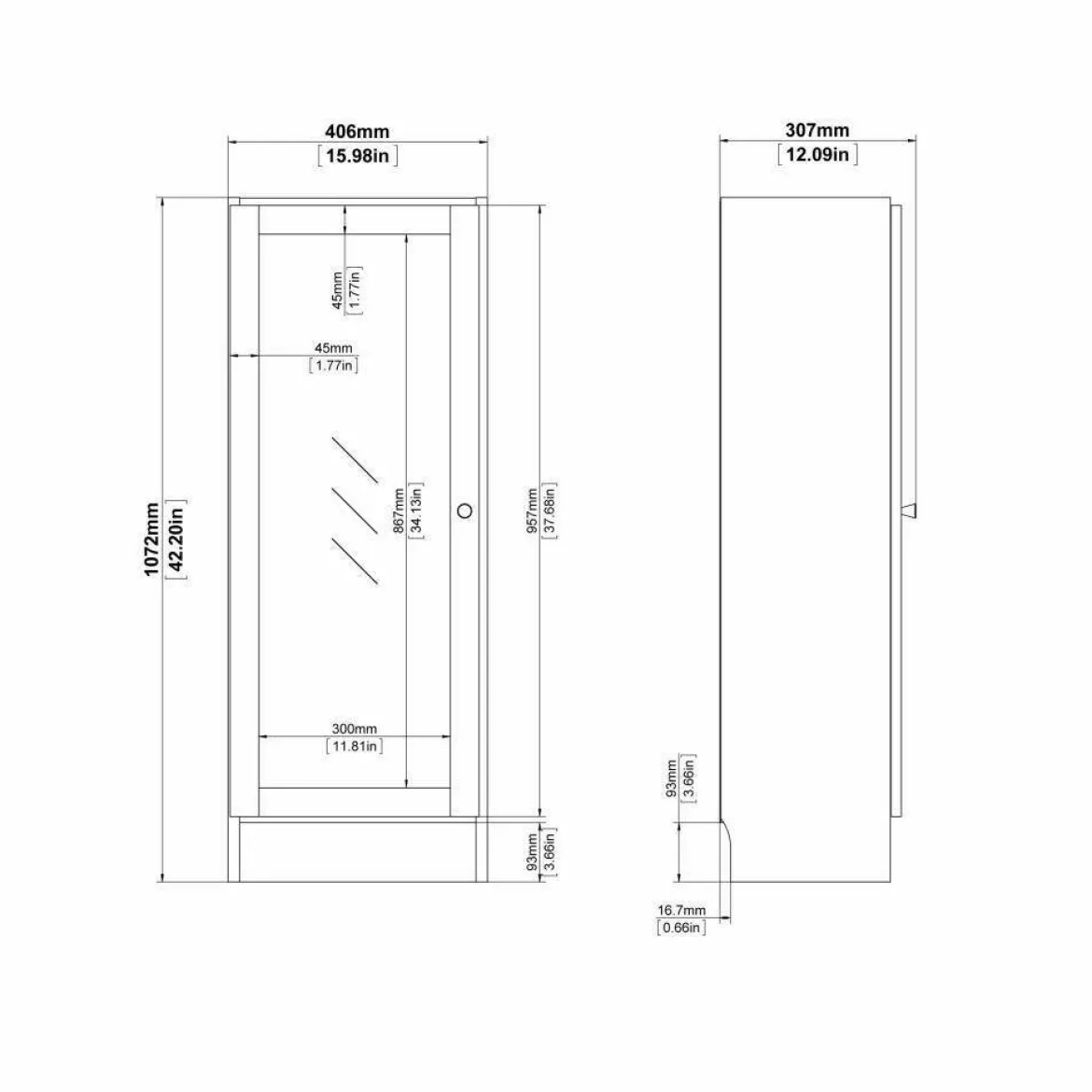 Libreria salvaspazio bianca 52x180h cm - Artico