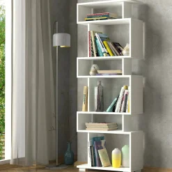 Libreria salvaspazio bianca 60x165h cm - Doralice