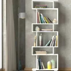 Libreria salvaspazio bianca 78x199h cm - Sinlaku