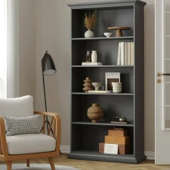 Libreria salvaspazio grigia 96x200h cm - Aragon