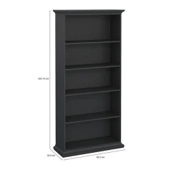 Libreria salvaspazio grigia 96x200h cm - Aragon
