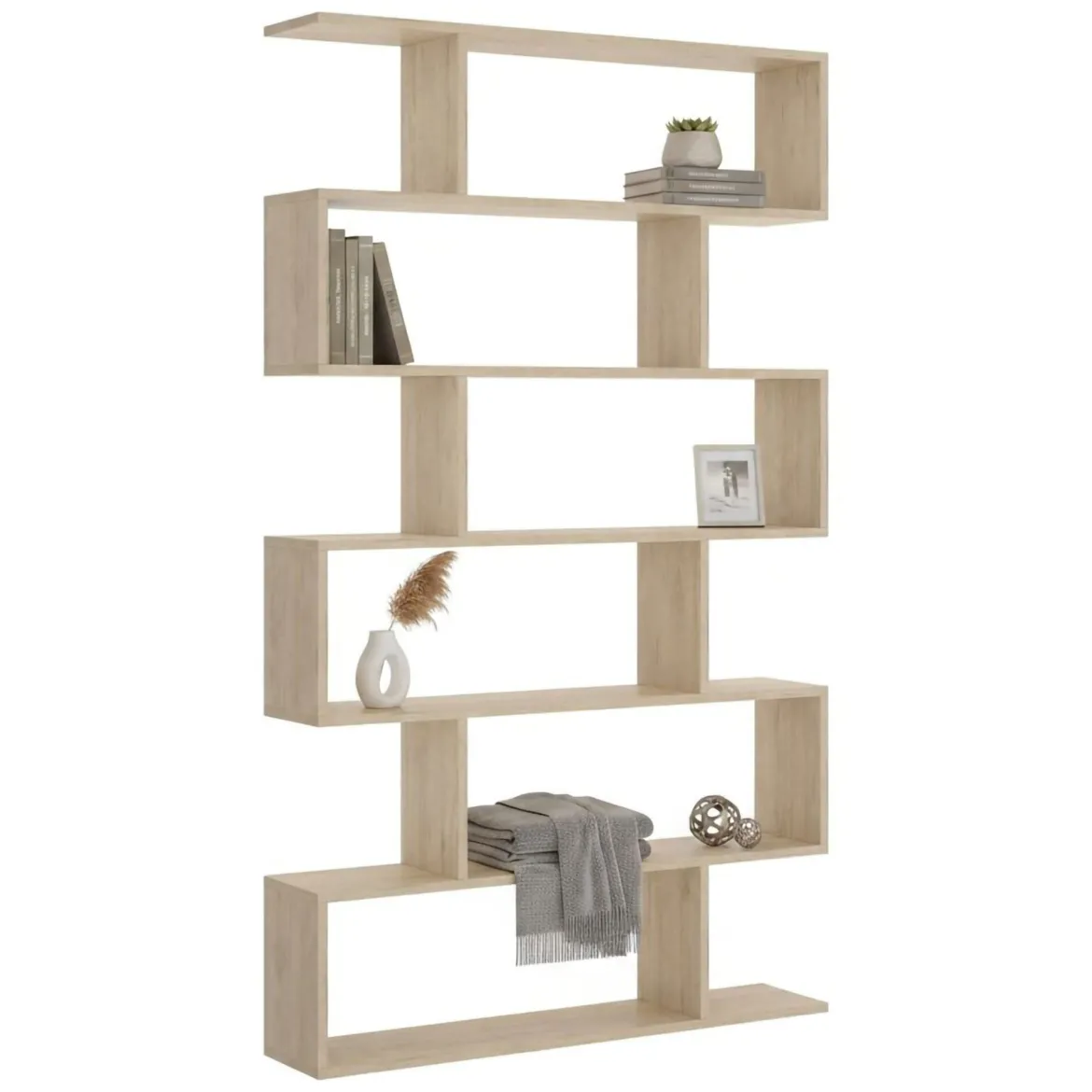 Libreria salvaspazio rovere e bianca 40x204h cm - Erevan