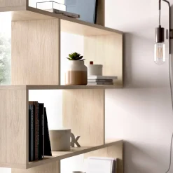 Libreria salvaspazio rovere e bianca 40x204h cm - Erevan