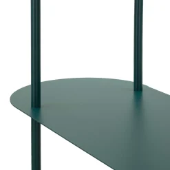 Libreria Verde Ottanio 5 Ripiani Installazione a Terra 11x40x132h cm, Utilizzabile Come Divisorio Locale - Gana