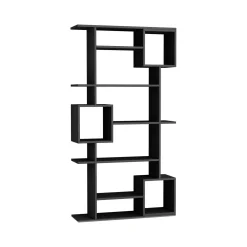 Libreria verticale antracite e beige 110x161h cm - Agamermis