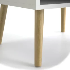 Libreria verticale bianca e quercia 50x171h cm - Assesor