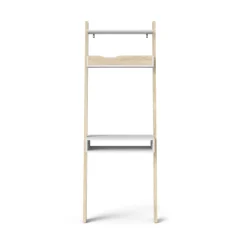 Libreria verticale bianca e quercia 65x180h cm - Aviv