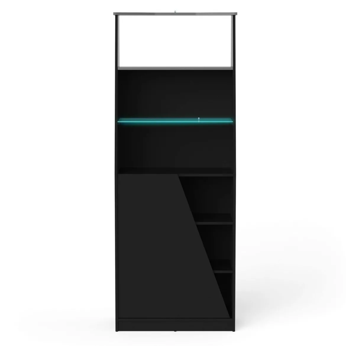 Libreria verticale nera 71x184h cm - Avena