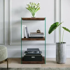 Libreria verticale noce 40x80h cm - Zenobie