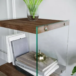 Libreria verticale noce 40x80h cm - Zenobie