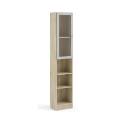 Libreria verticale quercia e bianca 40x203h cm - Greg