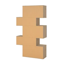 Libreria verticale rovere e nera 95x166h cm - Acetosella