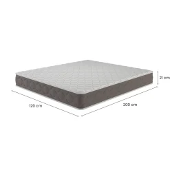 Materasso anallergico piazza e mezza 120x200 in Memory Foam - Zaffiro