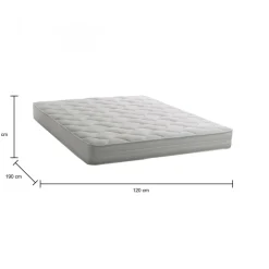 Materasso antibatterico piazza e mezza 120x190 in WaterFoam sfoderabile - Cauro