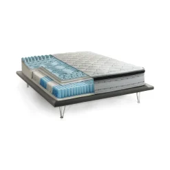 Materasso bilanciato piazza e mezza 120x200 in Memory Foam sfoderabile - Lilia