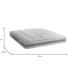 Materasso comfort bilanciato singolo 80x190 in Memory Foam sfoderabile - Anselmo