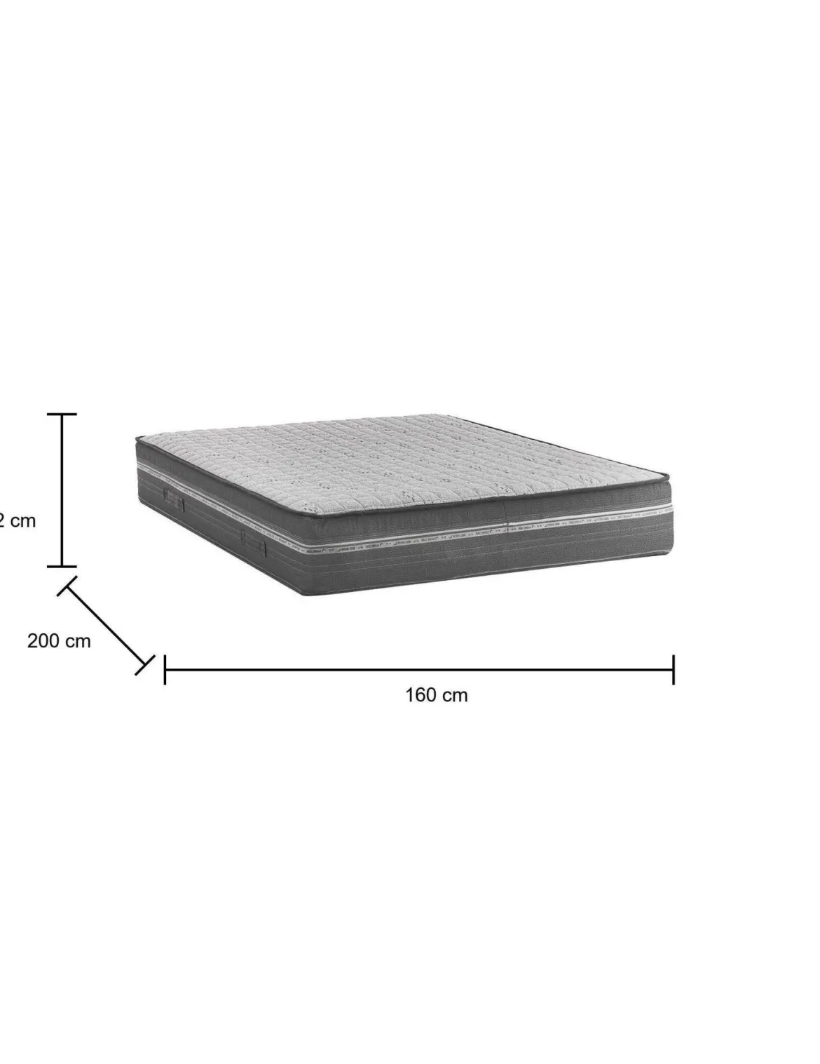 Materasso comfort evoluto matrimoniale 160x200 in Memory Foam sfoderabile - Amomali