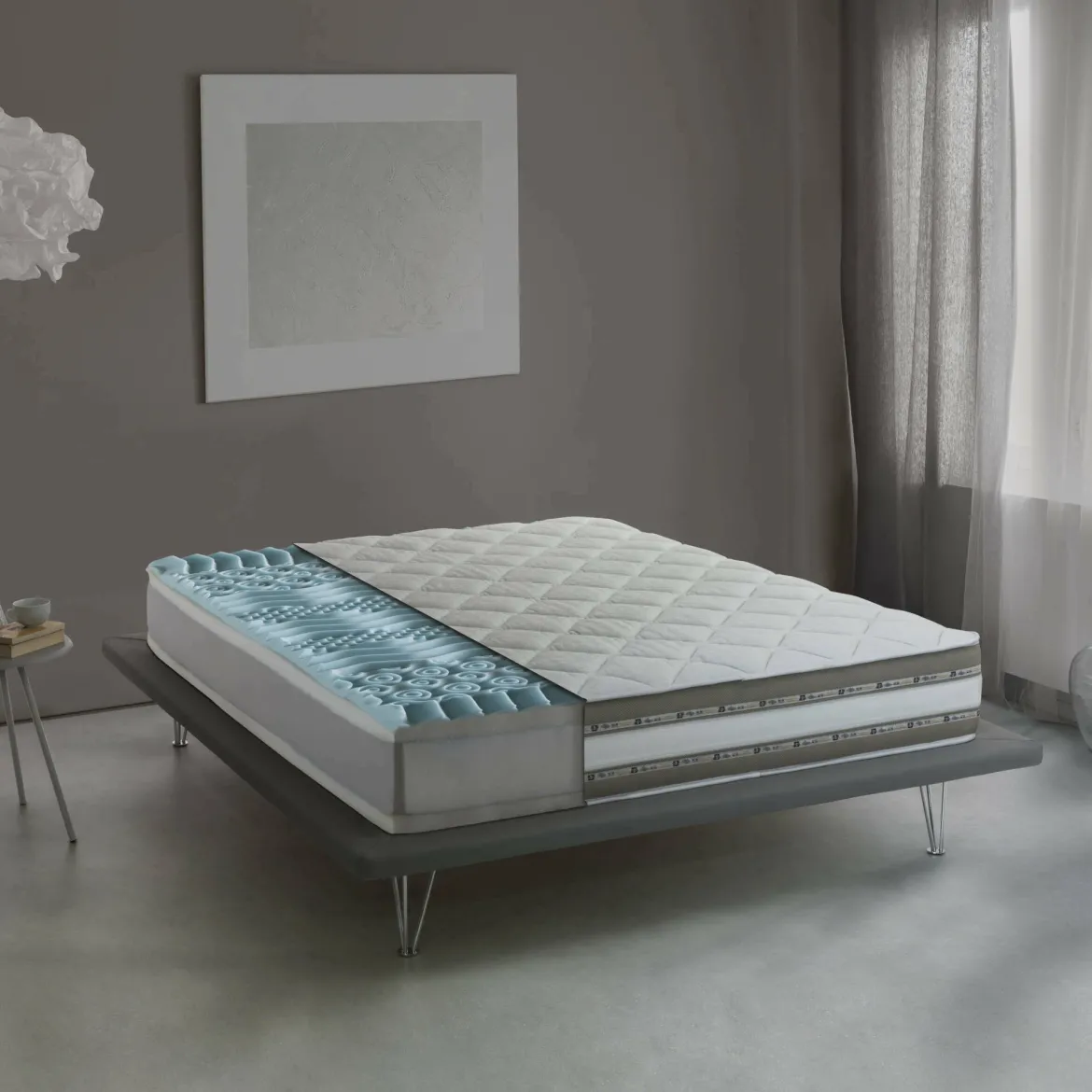 Materasso comfort garantito matrimoniale 160x200 in Memory Foam sfoderabile - Amos