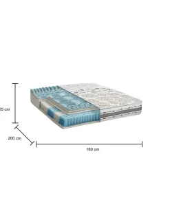Materasso comfort morbido matrimoniale 160x200 in WaterFoam sfoderabile - Anguilla