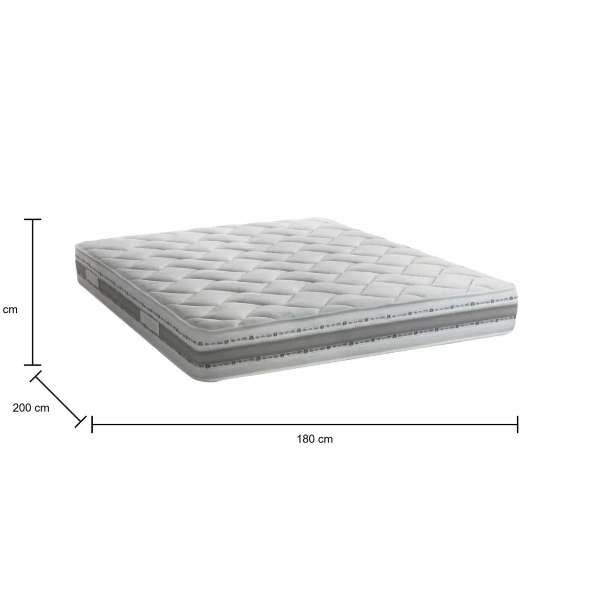 Materasso comfort naturale notturno matrimoniale 180x200 in Memory Foam sfoderabile - Aghi