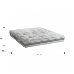 Materasso comfort specifico 1/2 piazza 140x190 in Memory Foam sfoderabile - Aghi