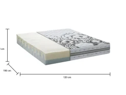 Materasso duraturo piazza e mezza 120x190 in Memory Foam sfoderabile - Wien