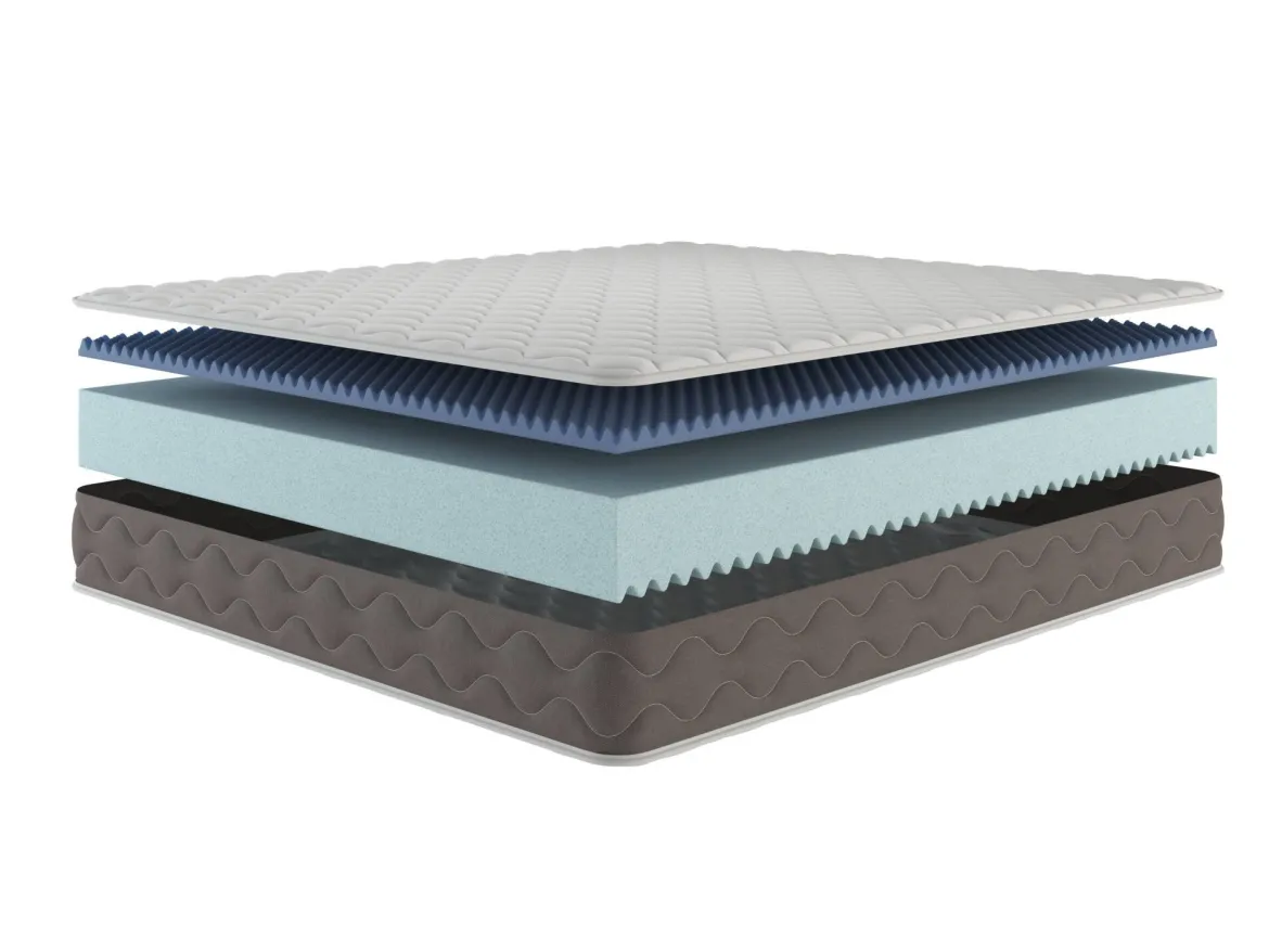 Materasso elasticità continuativa alla francese 140x190 in Memory Foam - Allik
