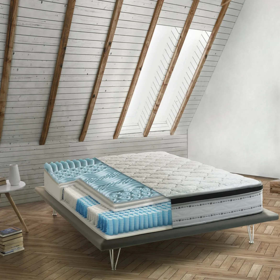 Materasso postura ideale matrimoniale 180x200 in Memory Foam sfoderabile - Atir