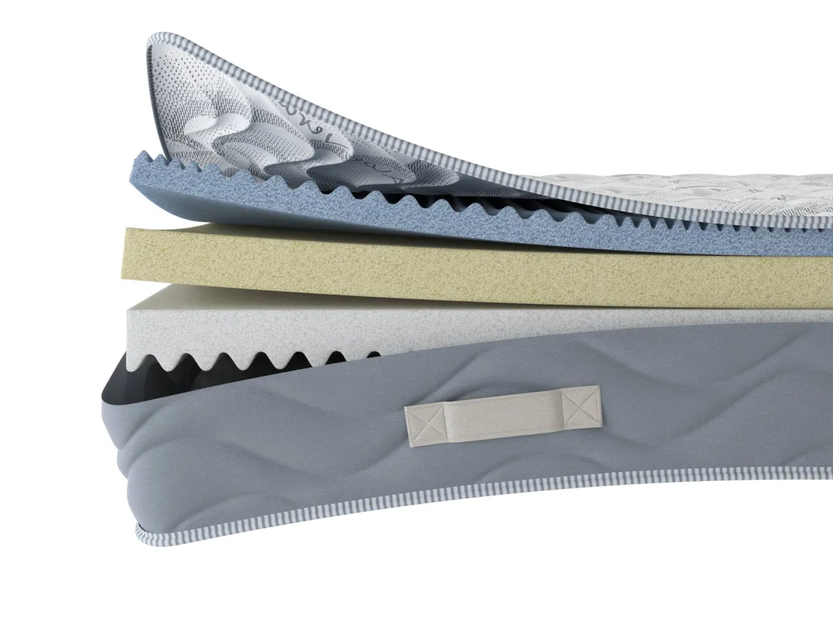 Materasso profilatura anatomica matrimoniale 160x190 in Memory Foam - North