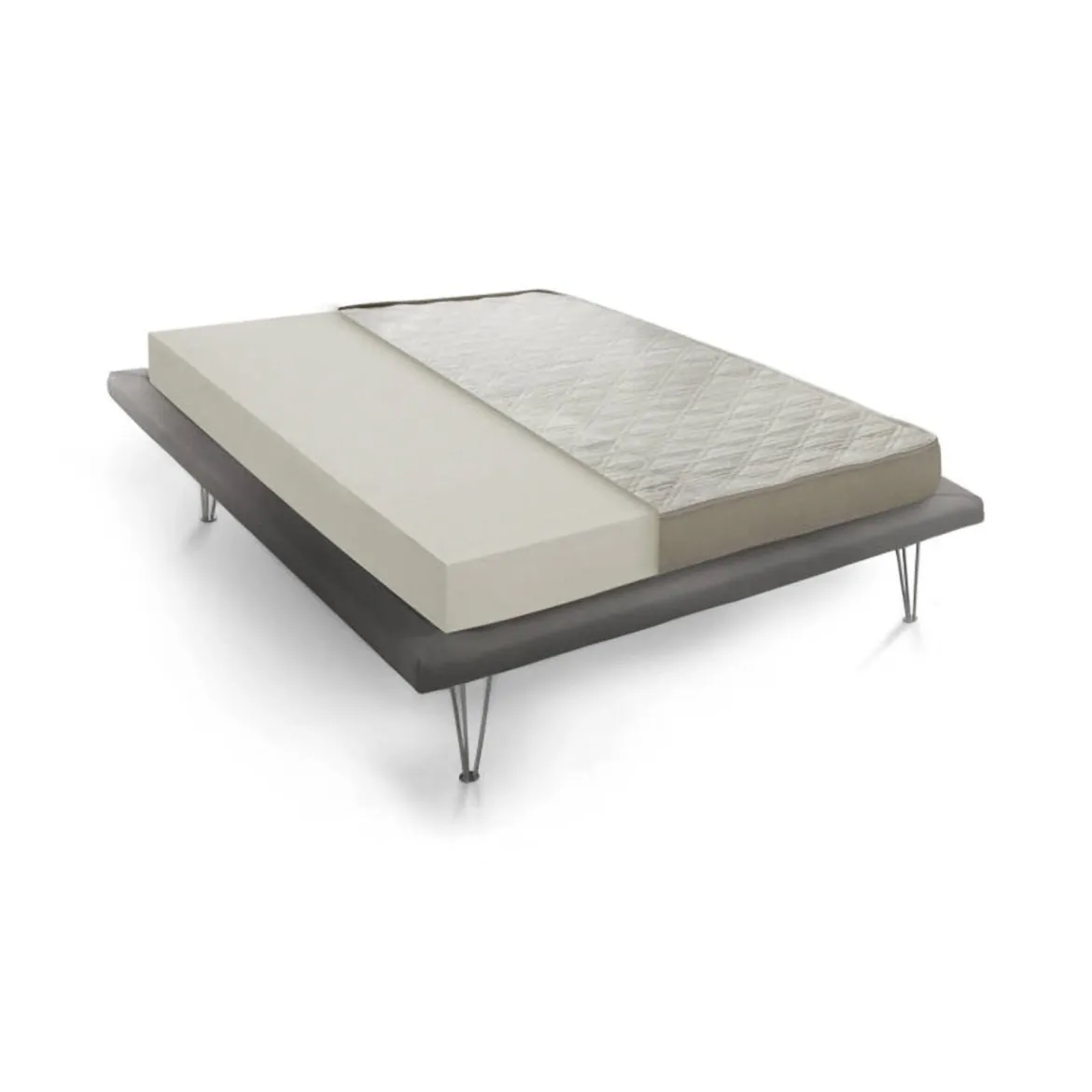 Materasso sensazione accogliente singolo 80x190 in Memory Foam sfoderabile - Akima