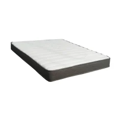 Materasso Singolo Bianco Grigio Grado Rigidità Medio 190x80x22h cm, Misura Rete Compatibile 80x190 cm - Solarino