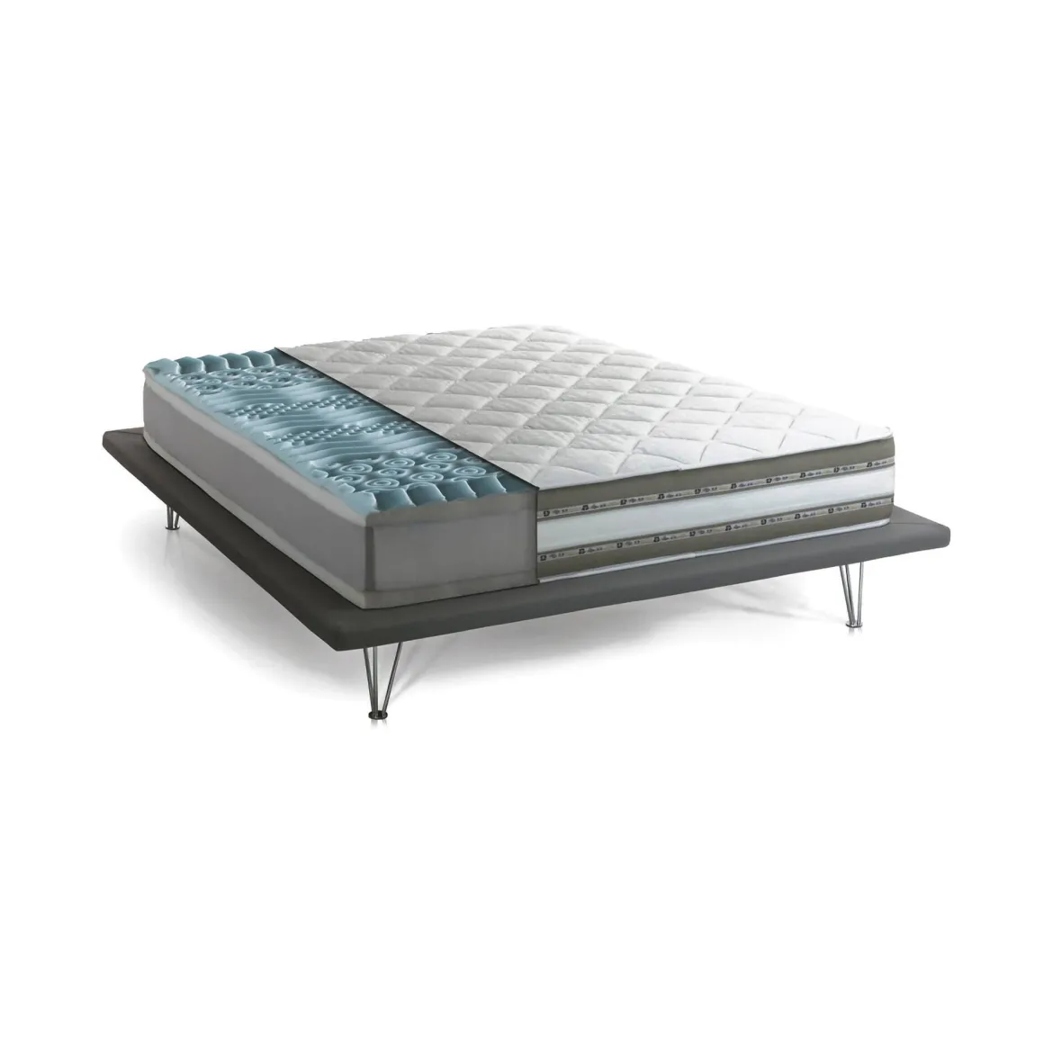 Materasso sostegno ottimale piazza e mezza 120x190 in Memory Foam sfoderabile - Artemio