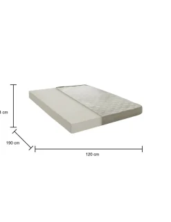 Materasso stabile piazza e mezza 120x190 in Memory Foam sfoderabile - Any