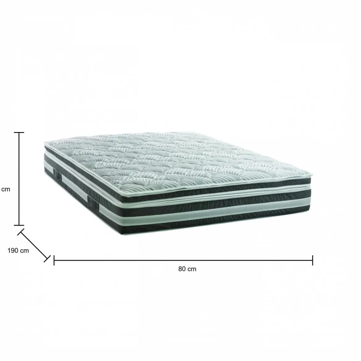 Materasso stabilizzante singolo 80x190 in Memory Foam sfoderabile - Charles