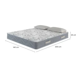 Materasso stabilizzazione centrale alla francese 140x200 in Memory Foam - North