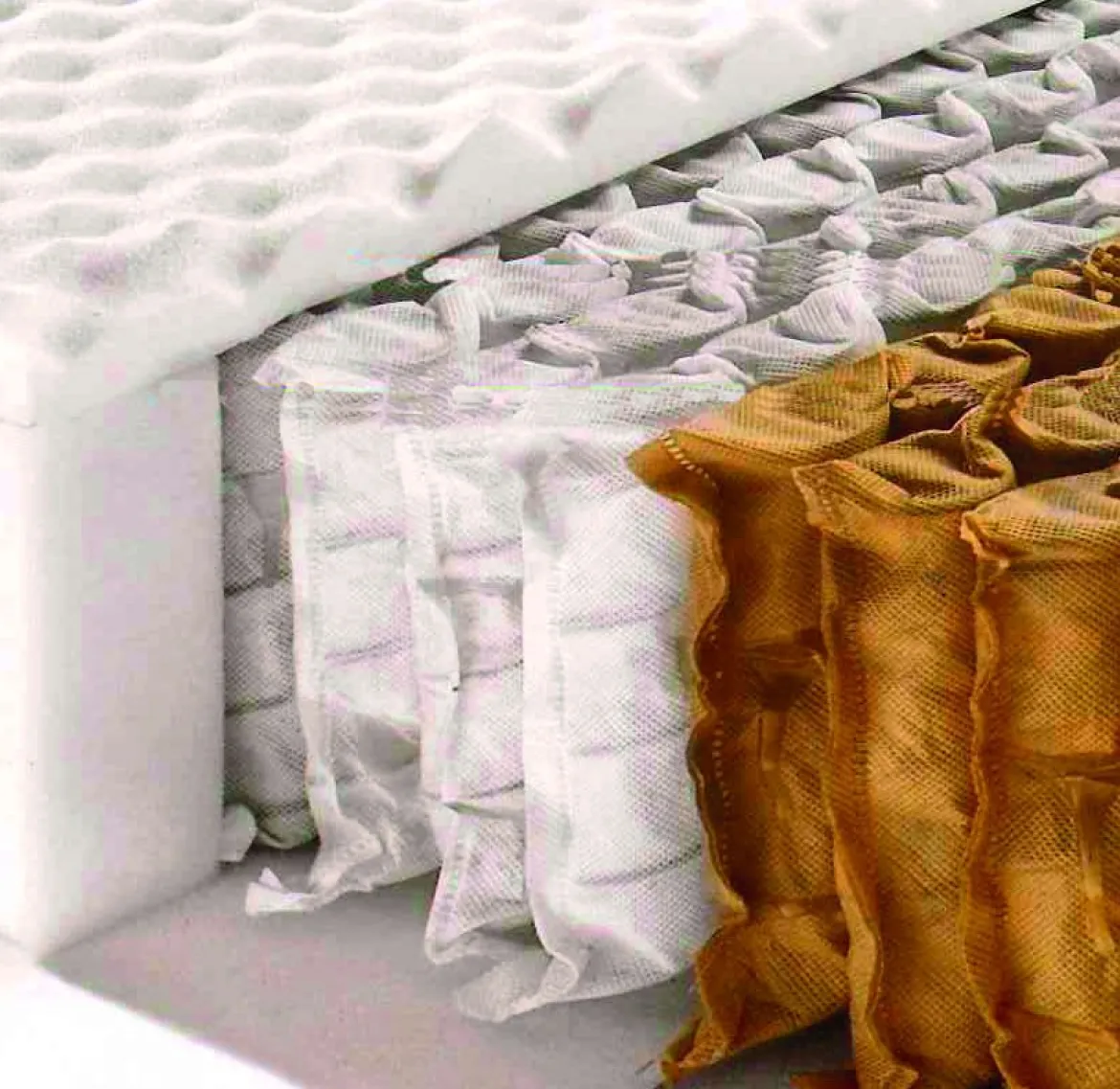 Materasso struttura resiliente singolo 90x200 in Memory Foam sfoderabile - Atilla
