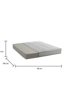 Materasso superficie confortevole singolo 90x190 in WaterFoam sfoderabile - Author