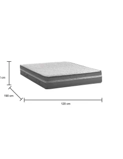 Materasso traspirante piazza e mezza 120x190 in Memory Foam sfoderabile - Arial
