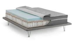 Materasso traspirante piazza e mezza 120x190 in Memory Foam sfoderabile - Arial