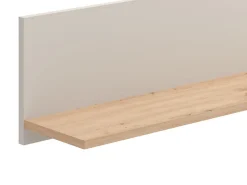 Mensola Beige Marrone Rovere un Ripiano 137.5x19.5x24h cm, Portata Ripiani 5 - Dugenta
