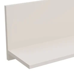 Mensola Bianco Crema un Ripiano Sfumatura Colore Struttura Crema 138x20x24h cm, - Rasun