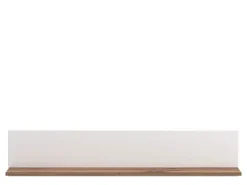 Mensola Bianco Marrone Noce un Ripiano 120x19.5x24h cm, Portata Ripiani 5 - Bellini