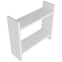 Mensola Bianco 2 Ripiani 34x10x30h cm, - Morfasso