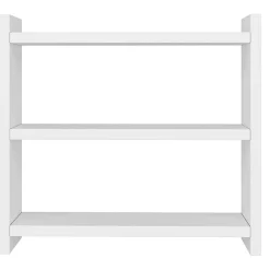 Mensola Bianco 2 Ripiani 60x20x15h cm, - Vallarsa