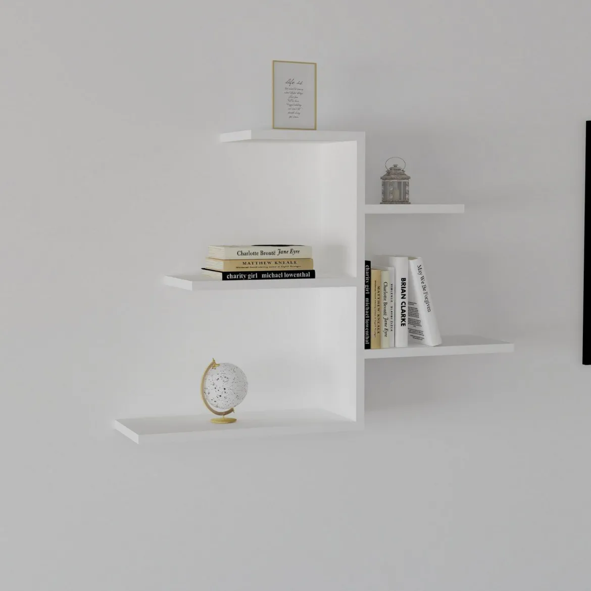 Mensola Bianco 5 Ripiani 82x20x48h cm, - Vizze