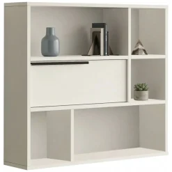 Mensola Bianco 5 Ripiani 90x22x81h cm, - Coeli